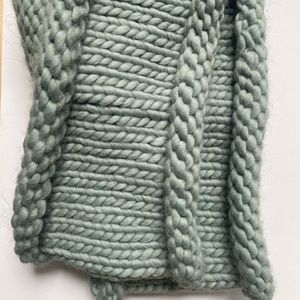 Wool and the Gang knit wool scarf